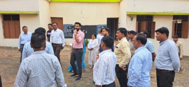 COLLECTOR AND CEO VISITED khedi sawligad